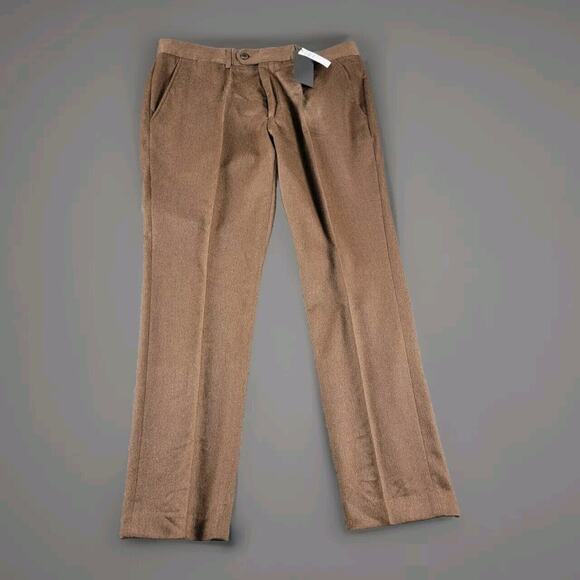 Todd Snyder Cashmere Trouser size 36/32 Hazelnut Brown NWT $648 - Picture 1 of 16